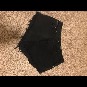 Black high waisted vintage Calvin Klein shorts